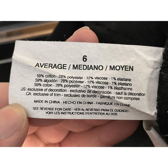 Gloria Vanderbilt Amanda Slim Jeans Womens 6 Black Average Slim Fit Stretch - Picture 12 of 14